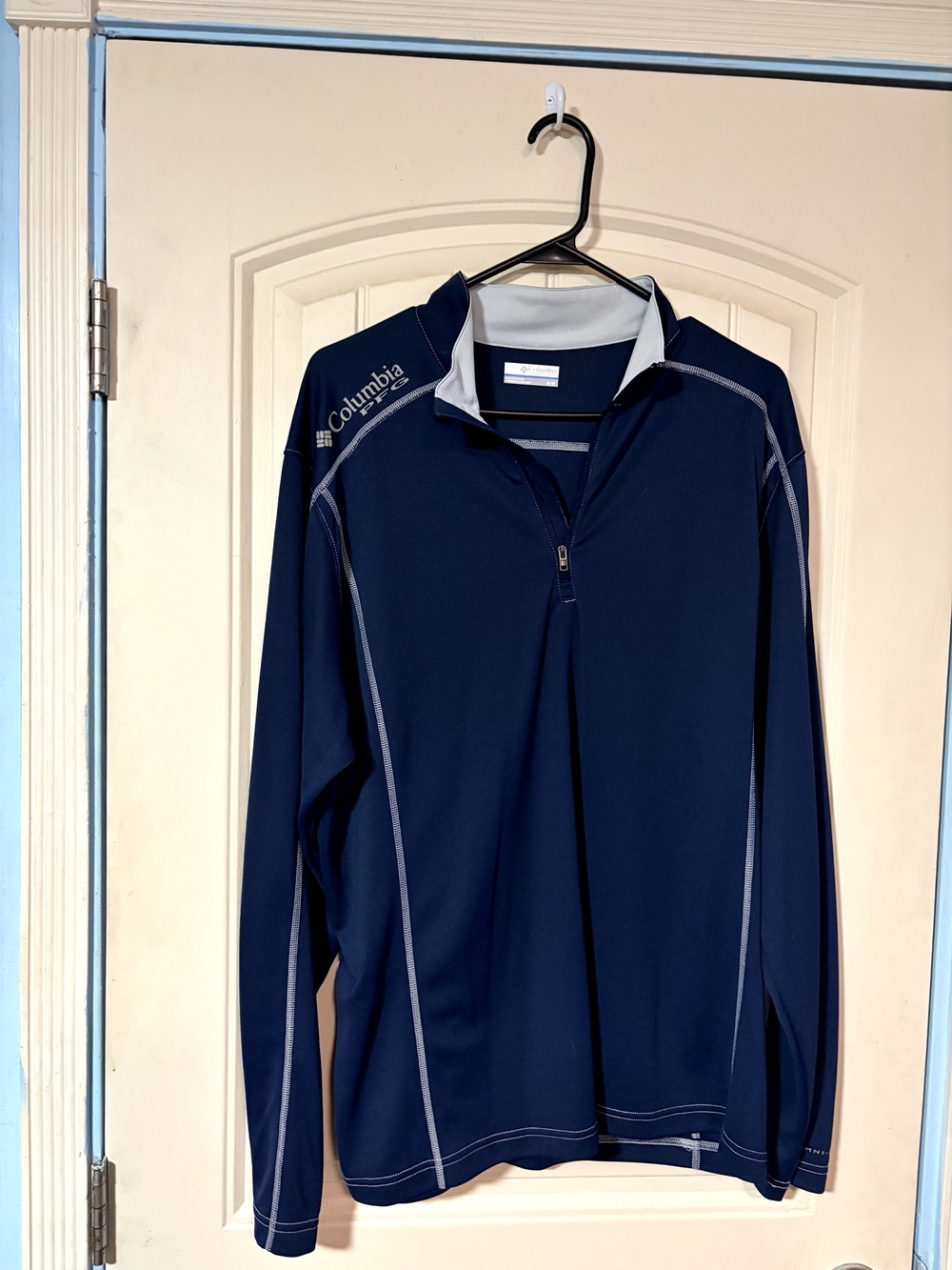 Columbia Men's Navy Quarter-Zip Pullover Jacket